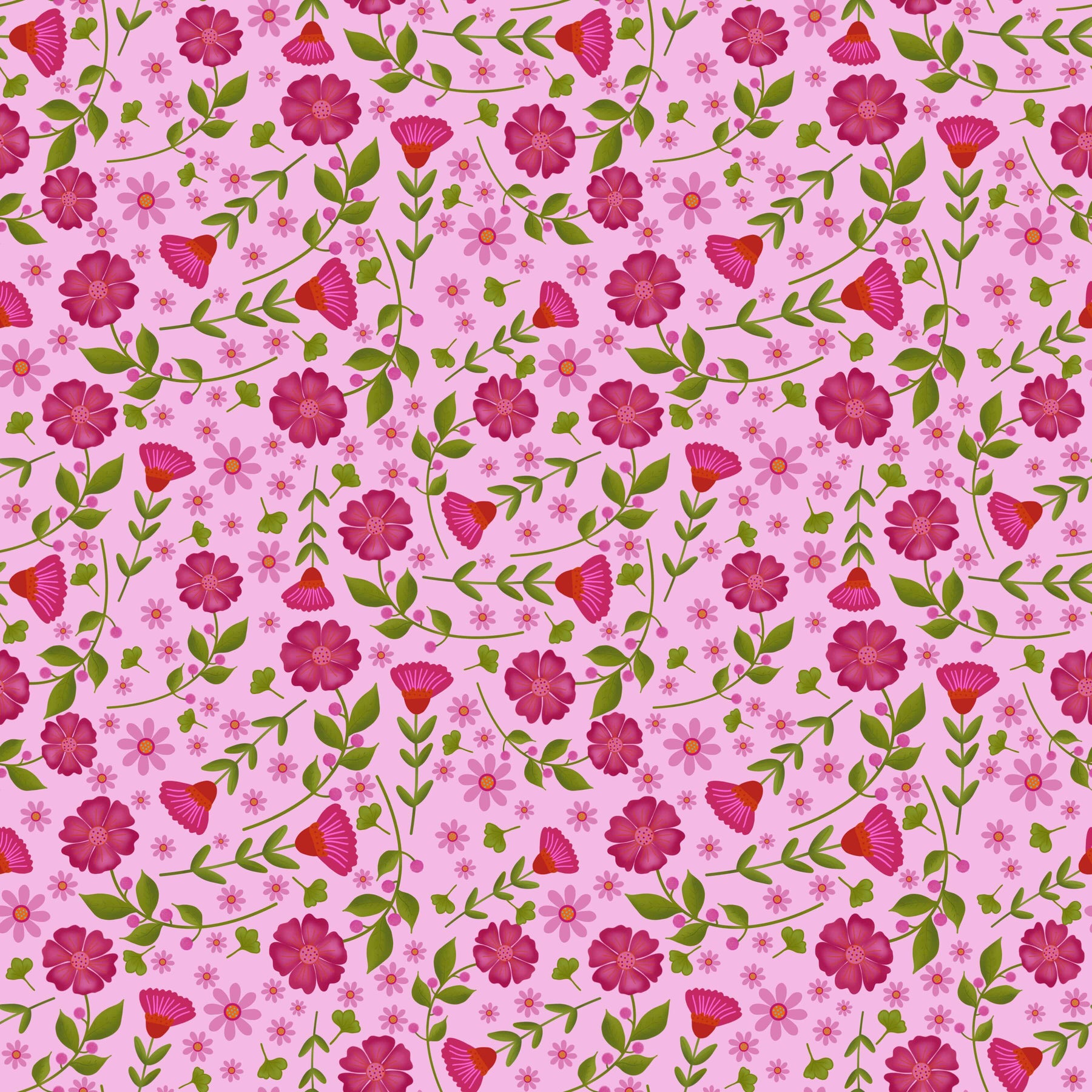 Blümerant Rosa – Muster 003_009_01