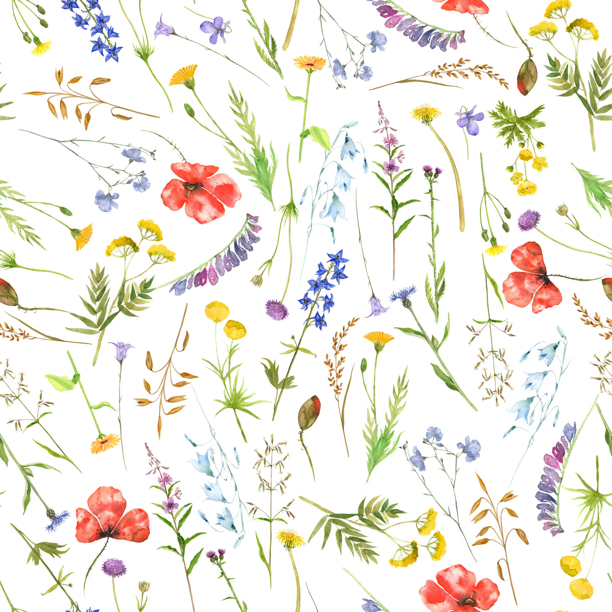 Wiesenblumen mit Mohn – Muster 006_139