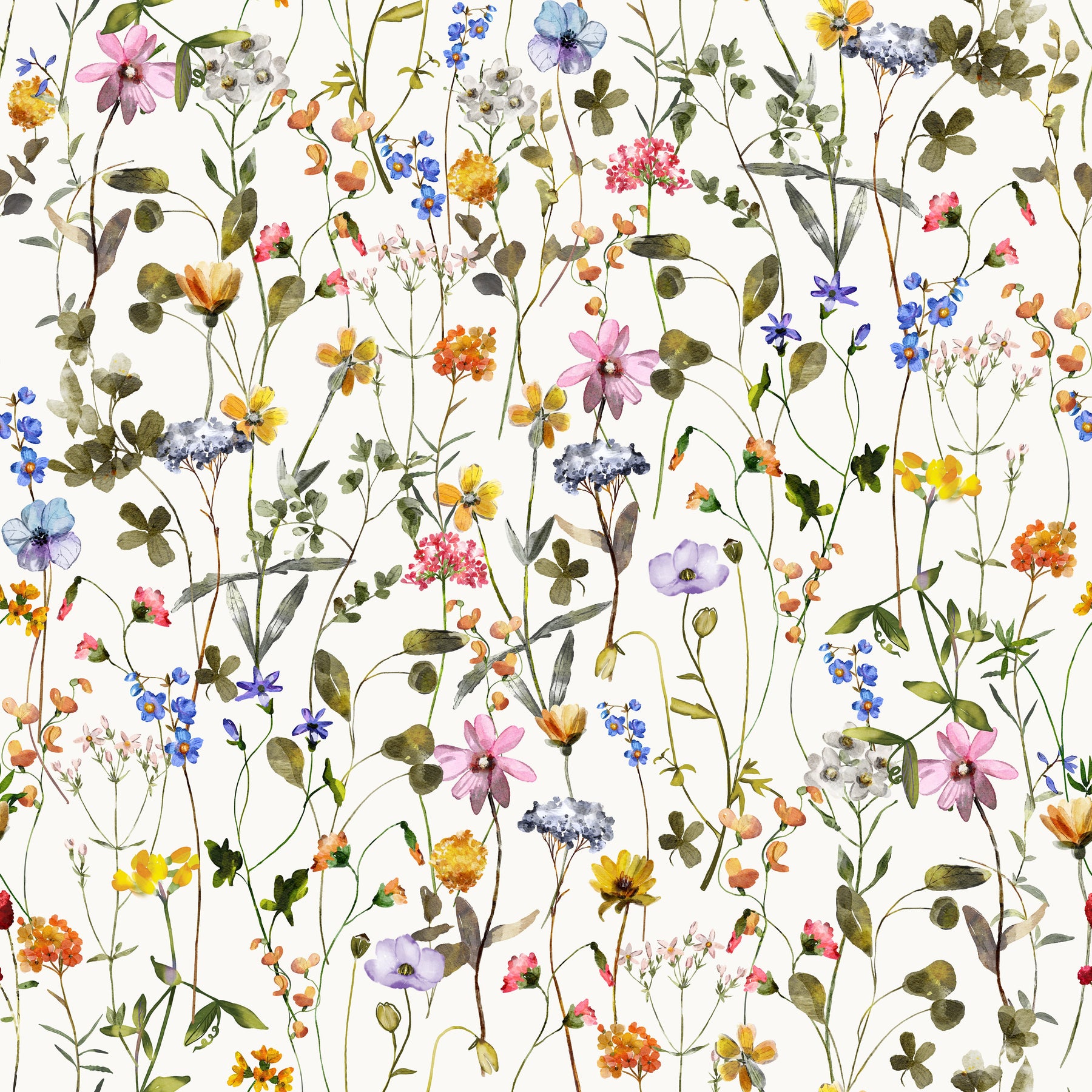 Kleine Wiesenblumen bunt – Muster 006_149