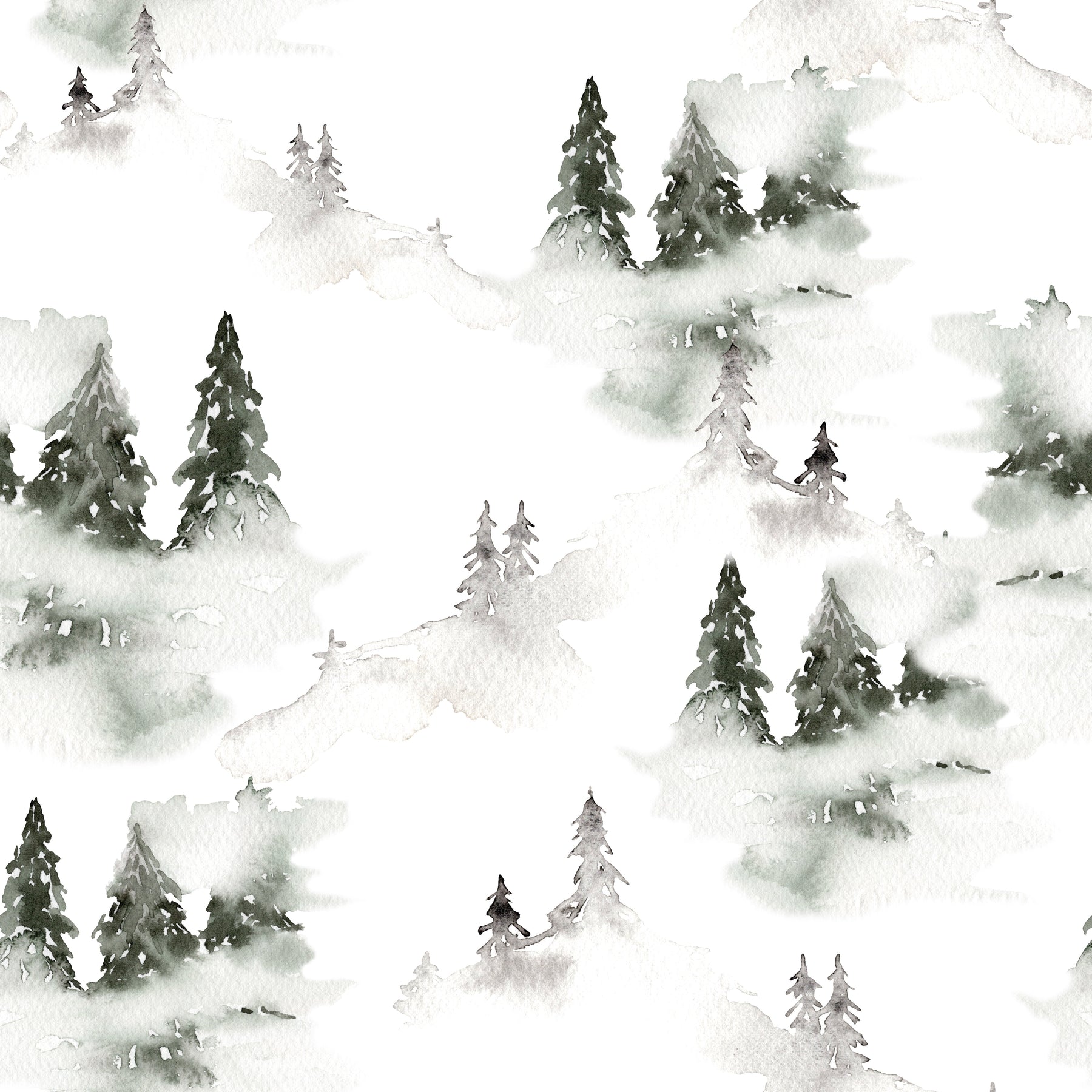 Nebliger Winterwald – Muster 006_039