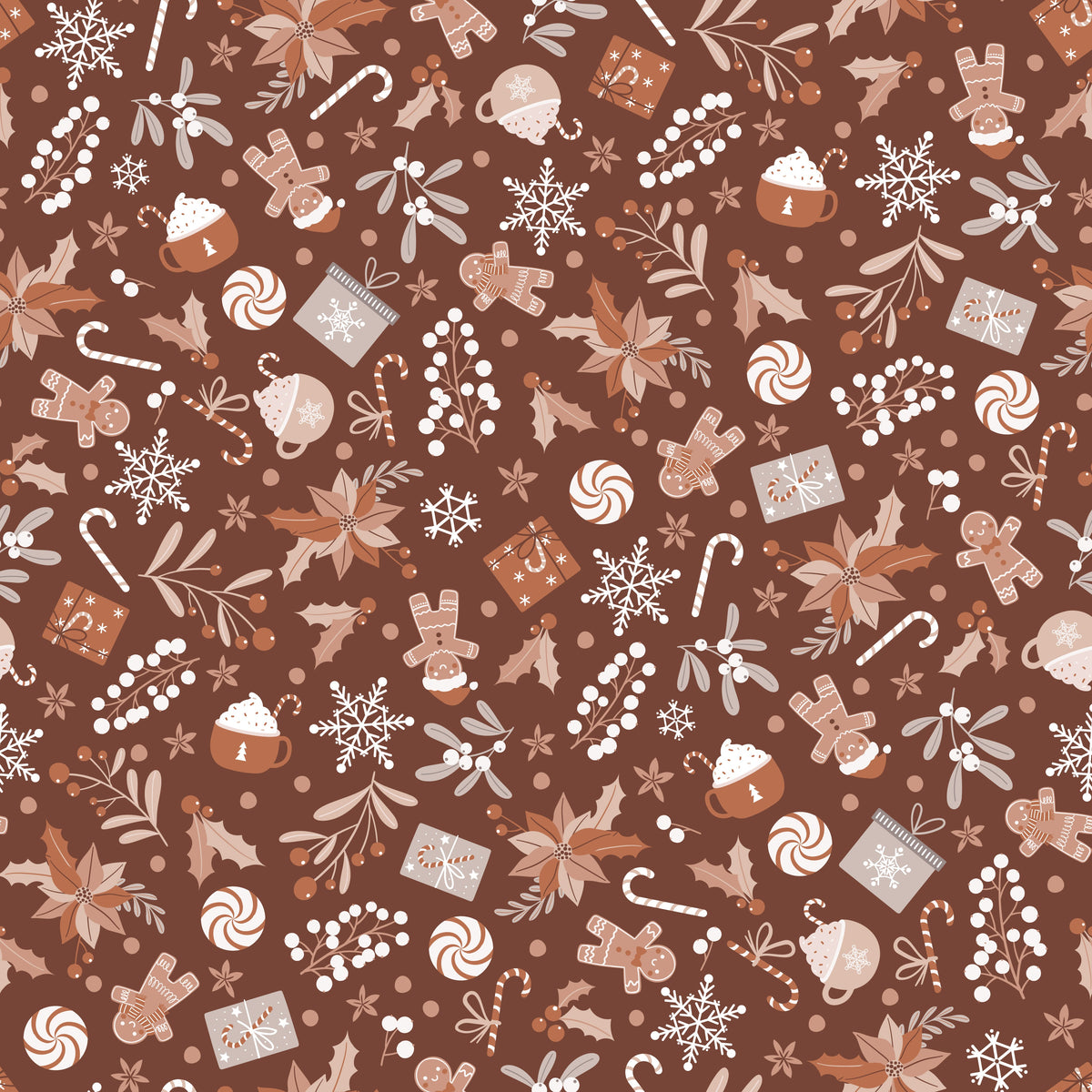 All Things Festive – Cozy Christmas – Brown – Muster 010_010_03