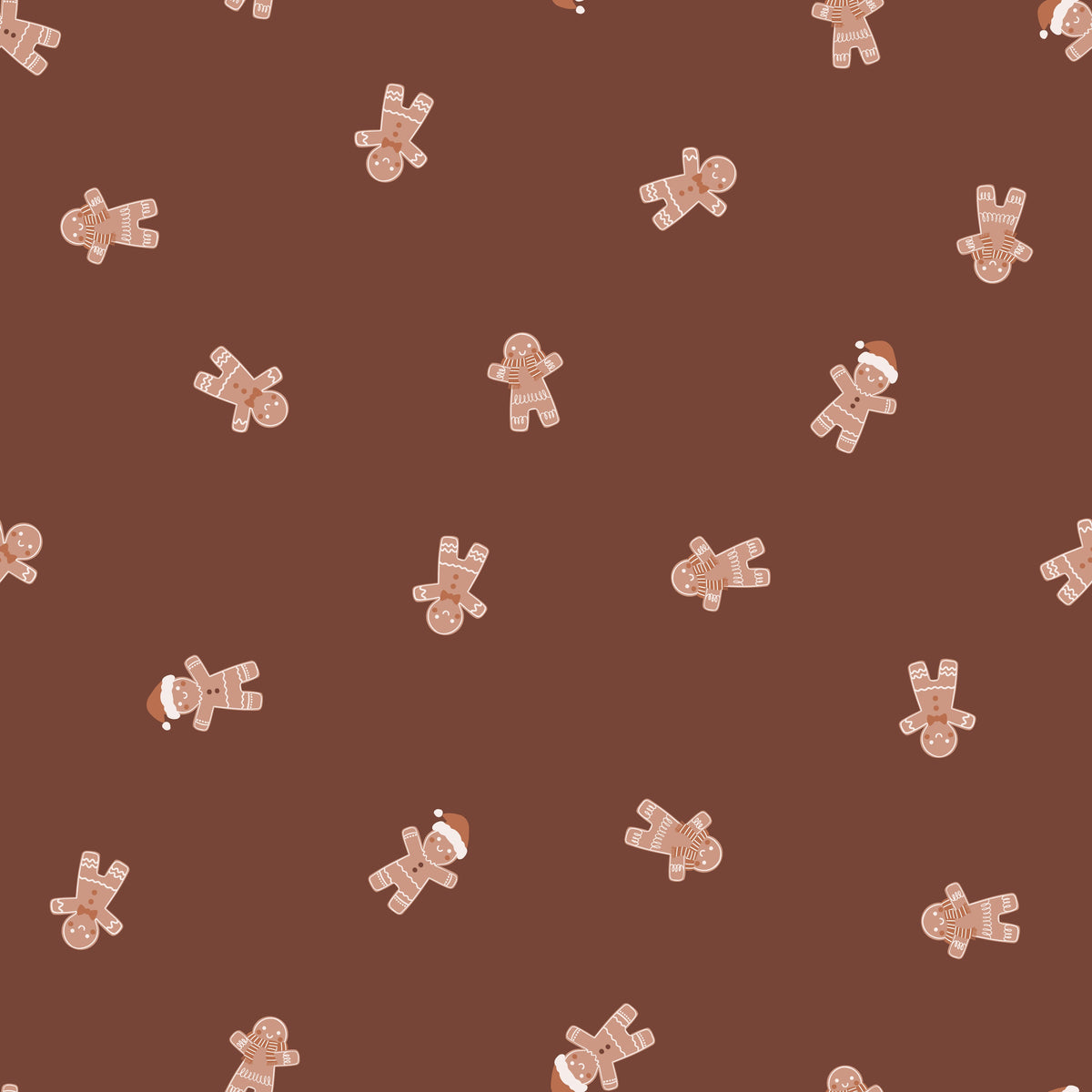 Gingerbread Men – Cozy Christmas – Brown – Muster 010_012_02