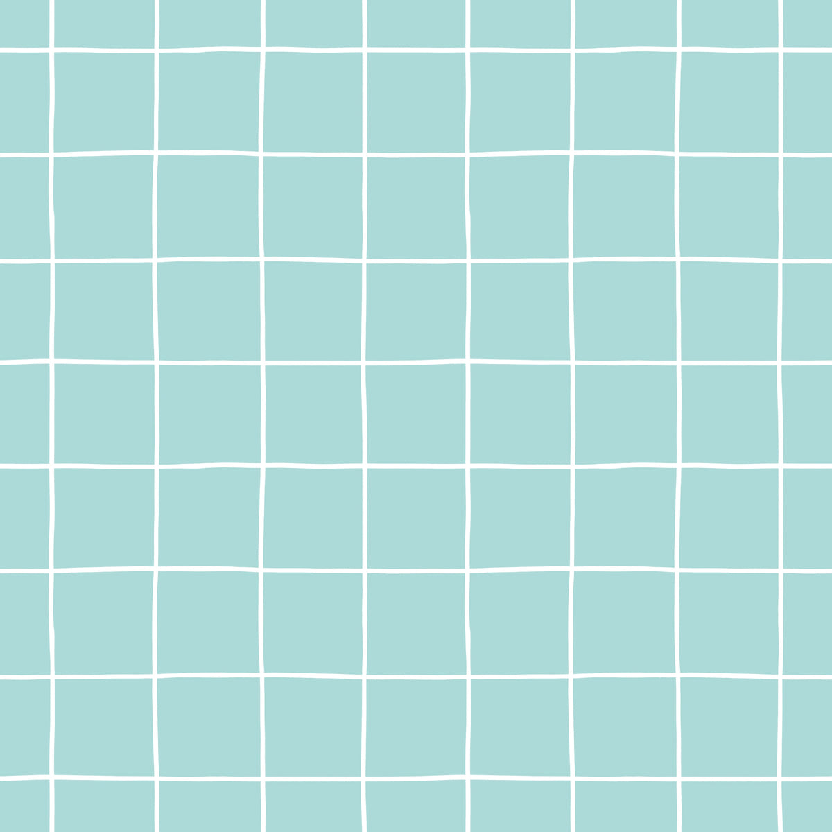 Hand-drawn White Grid – Winter Friends – Light Blue – Muster 010_030_01