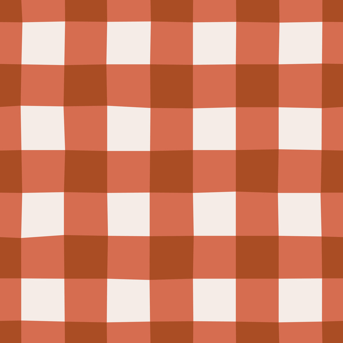 Classic Fall Checks Terracotta