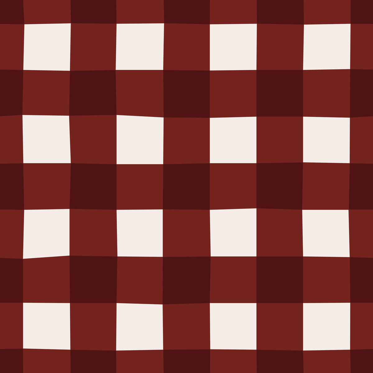 Classic Fall Checks Dark Red