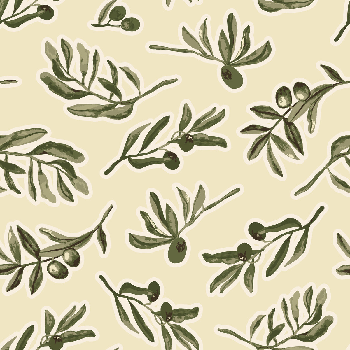 Mediterranean Olive Branches