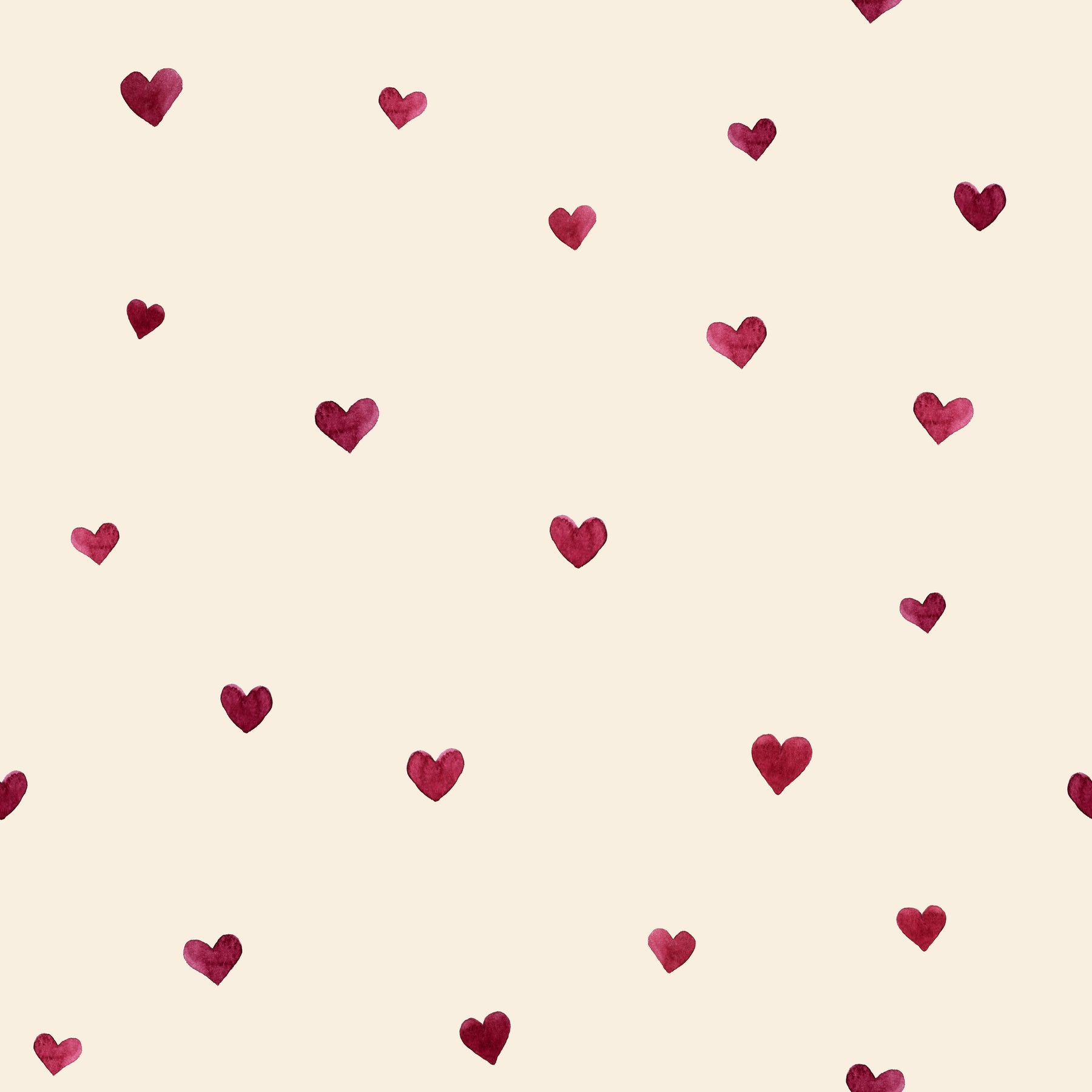 Romantic Heart Confetti Creme
