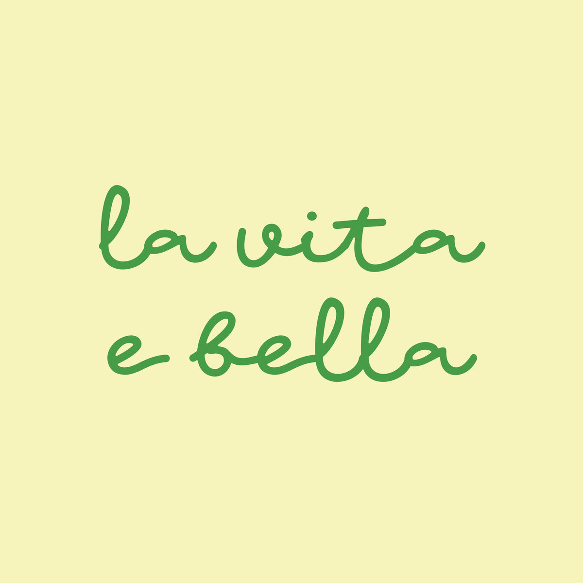 La Vita E Bella
