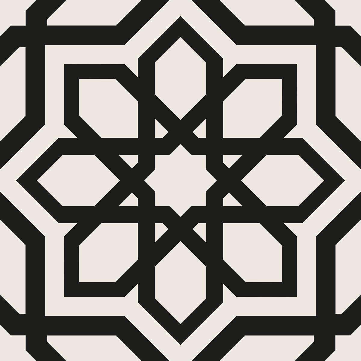 Star Tile Black