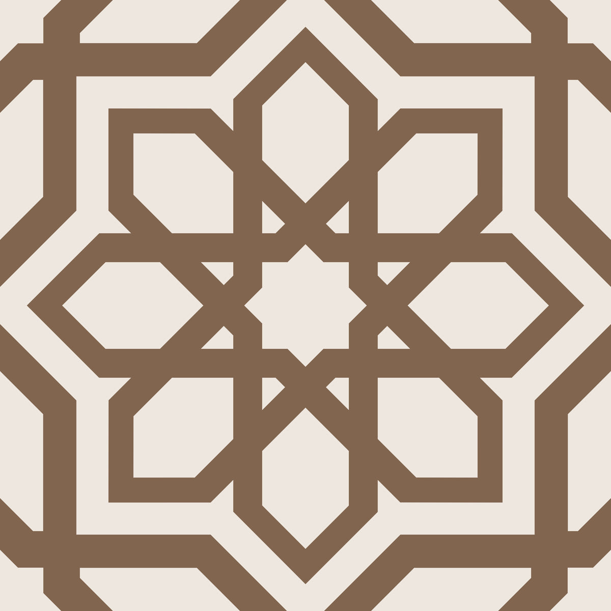 Star Tile Brown