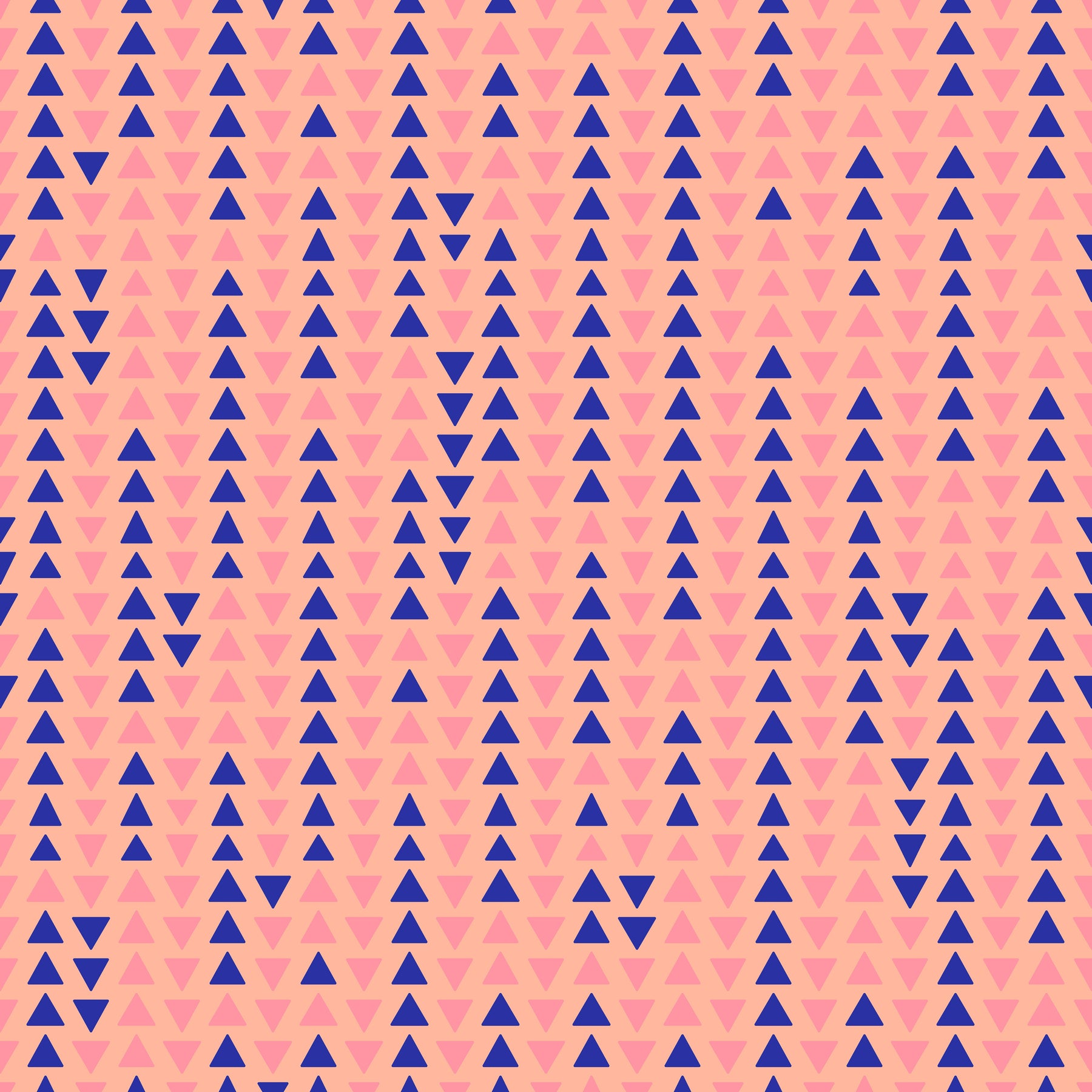Cool Boho Triangles Coral