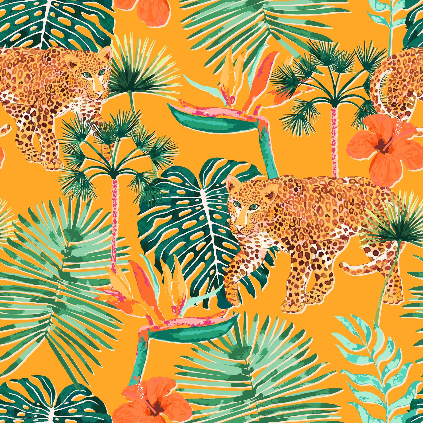 Leopard Jungle Foliage