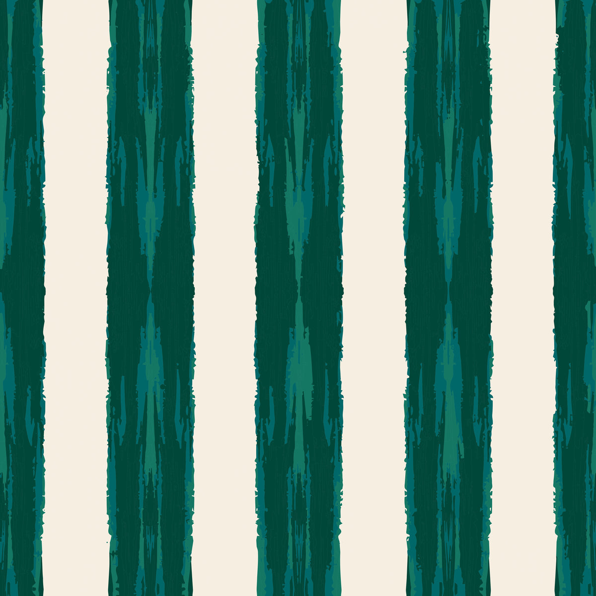 Brushy Stripes Dark Green