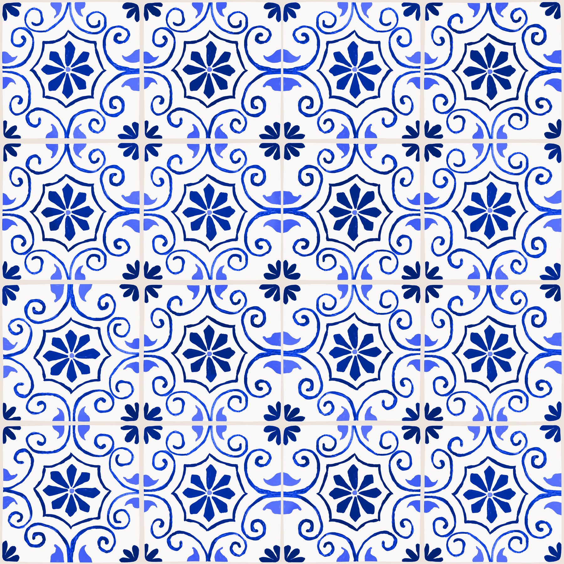 Floral Azulejo Pattern