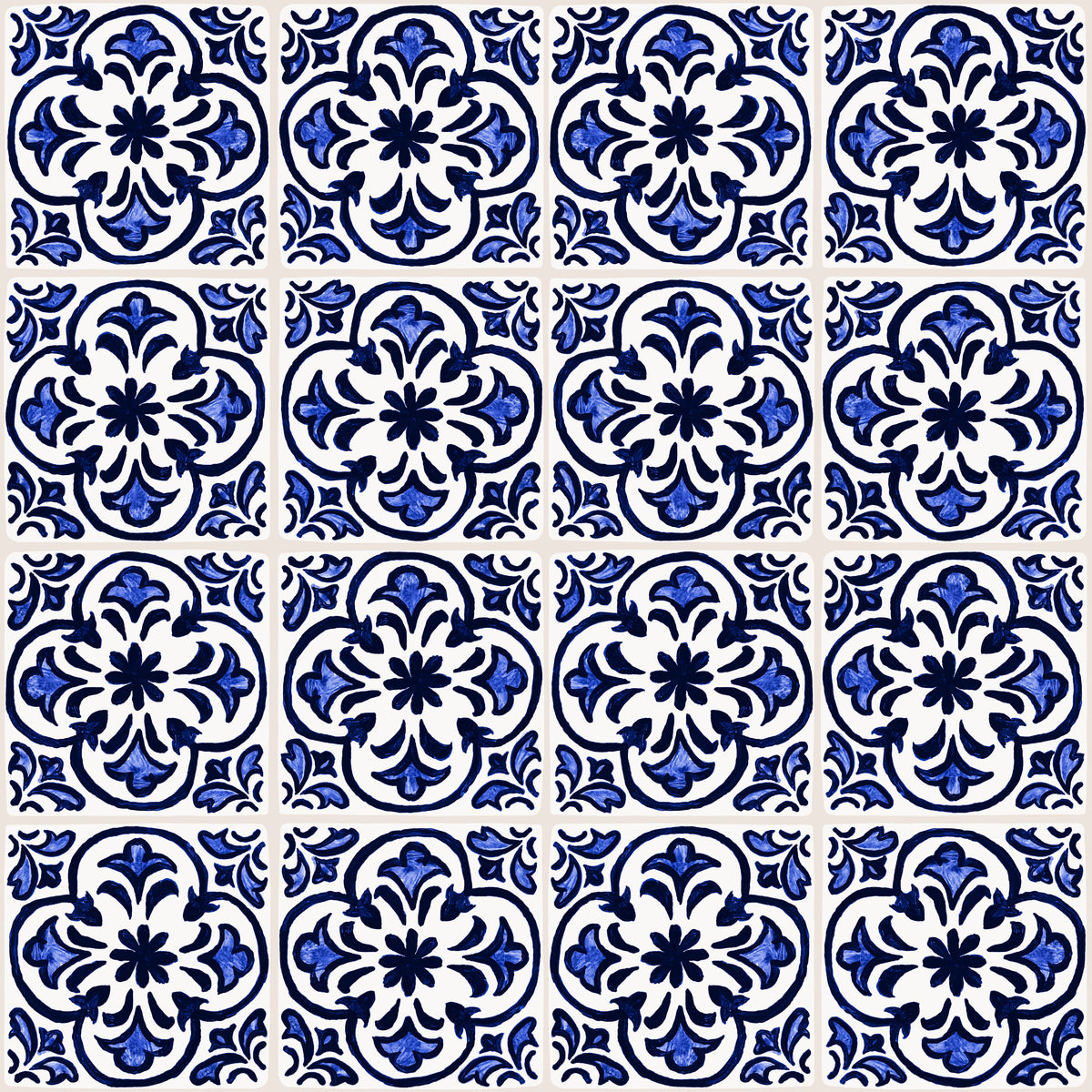 Portuguese Vintage Tiles Blue