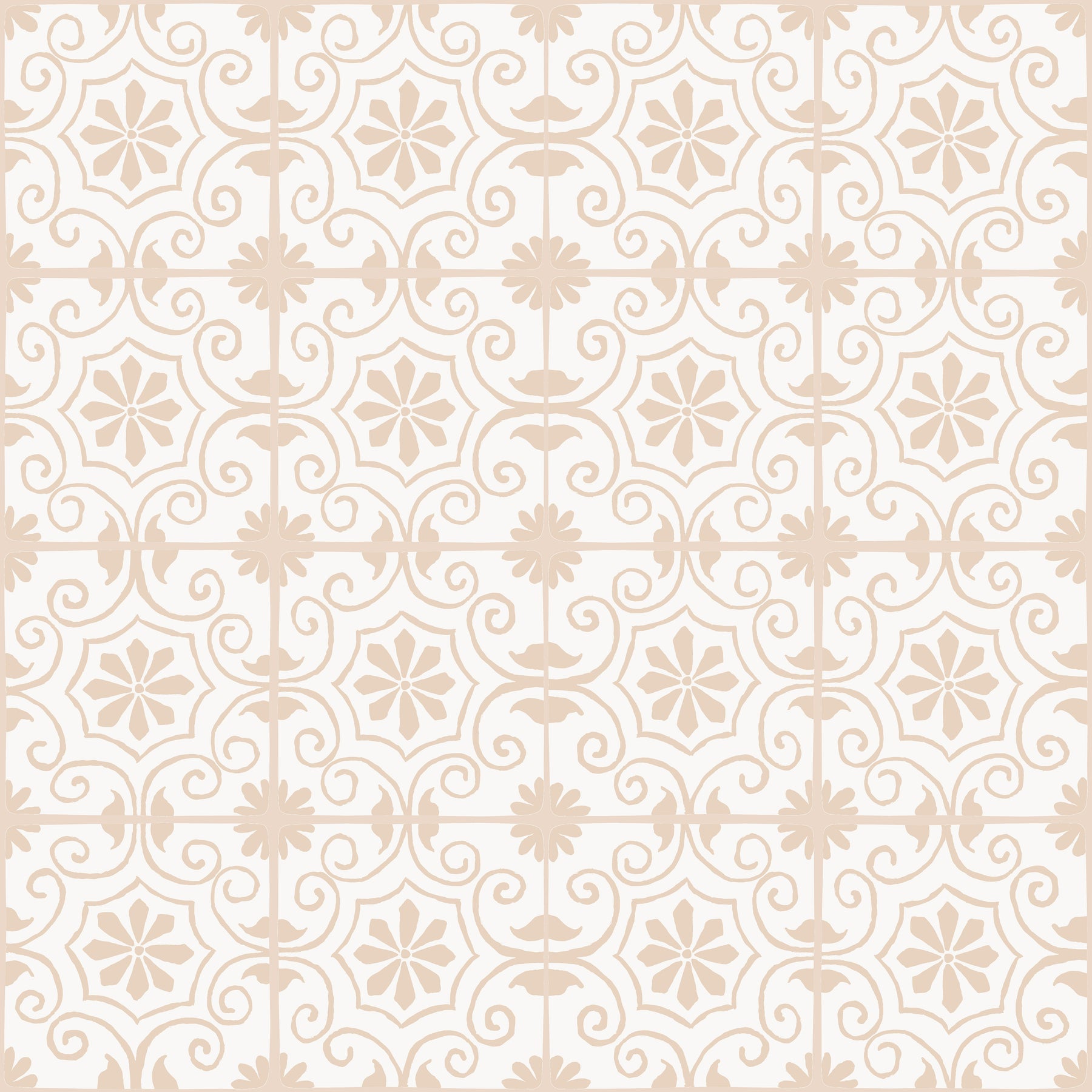 Portuguese Vintage Tiles Beige
