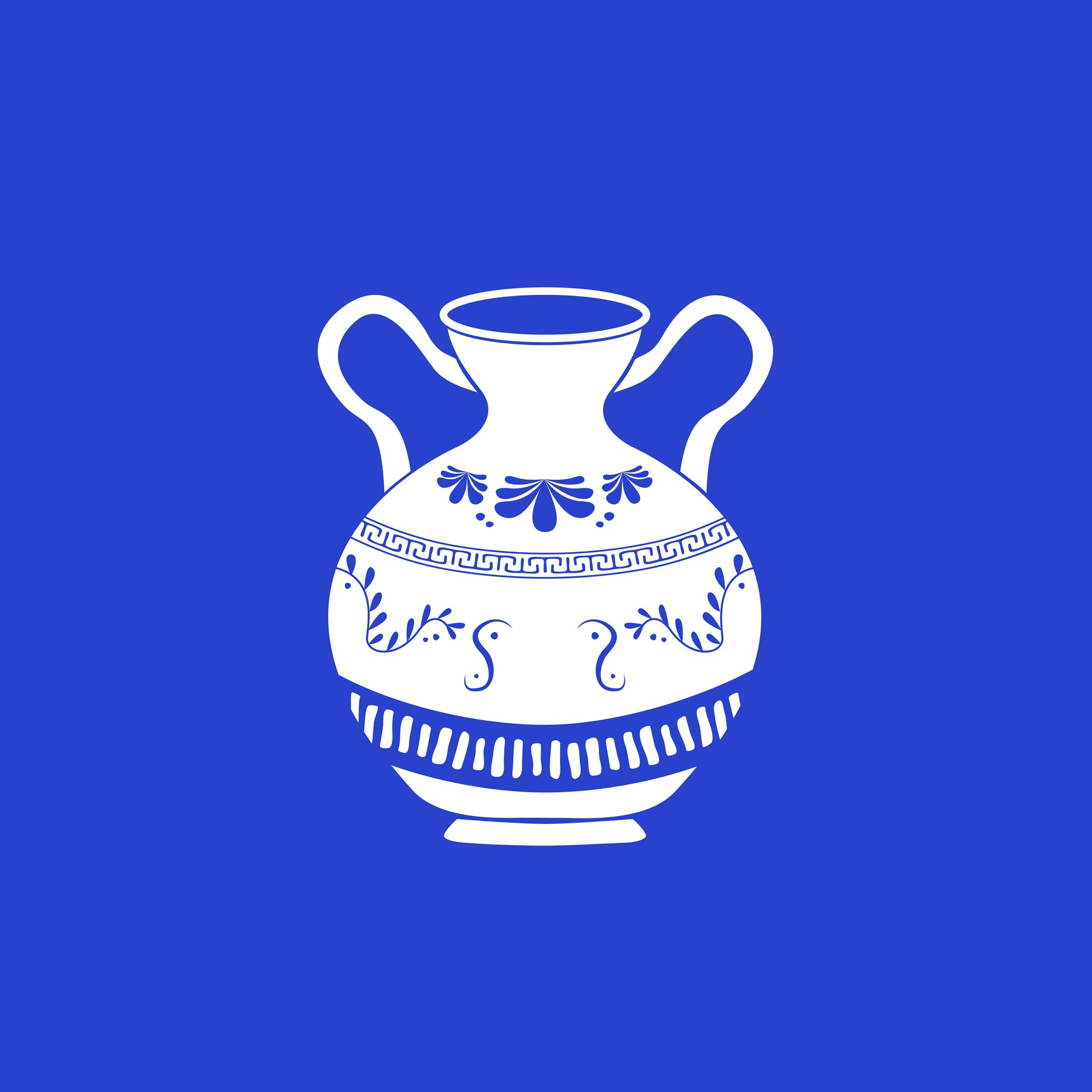 Griechische Vase Blau