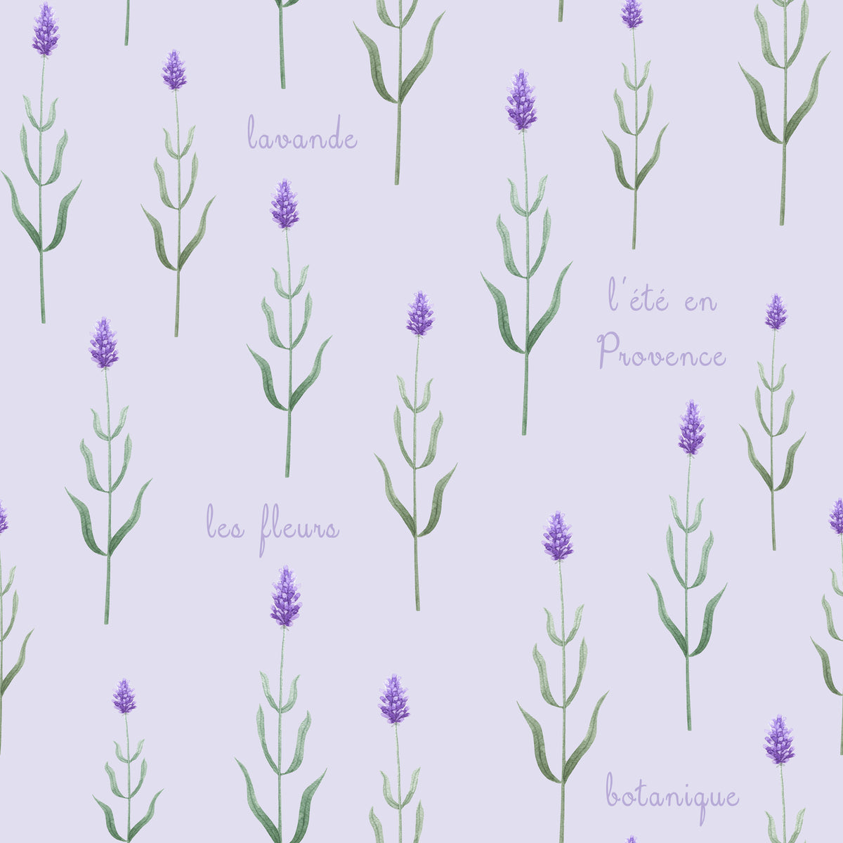 Lavendel Provence Flieder – Muster 001_192
