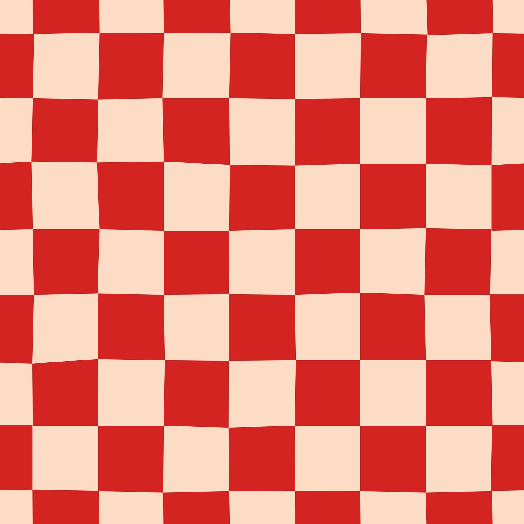 Happy Checks Red Creme
