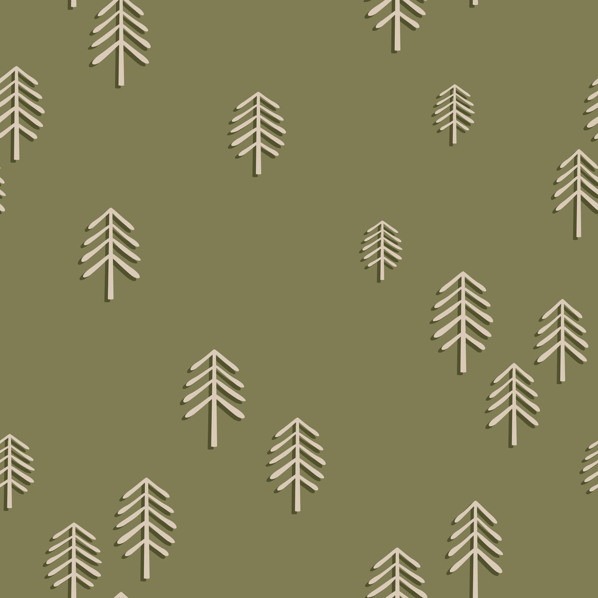 Fir Trees Fern Green – Muster 001_278
