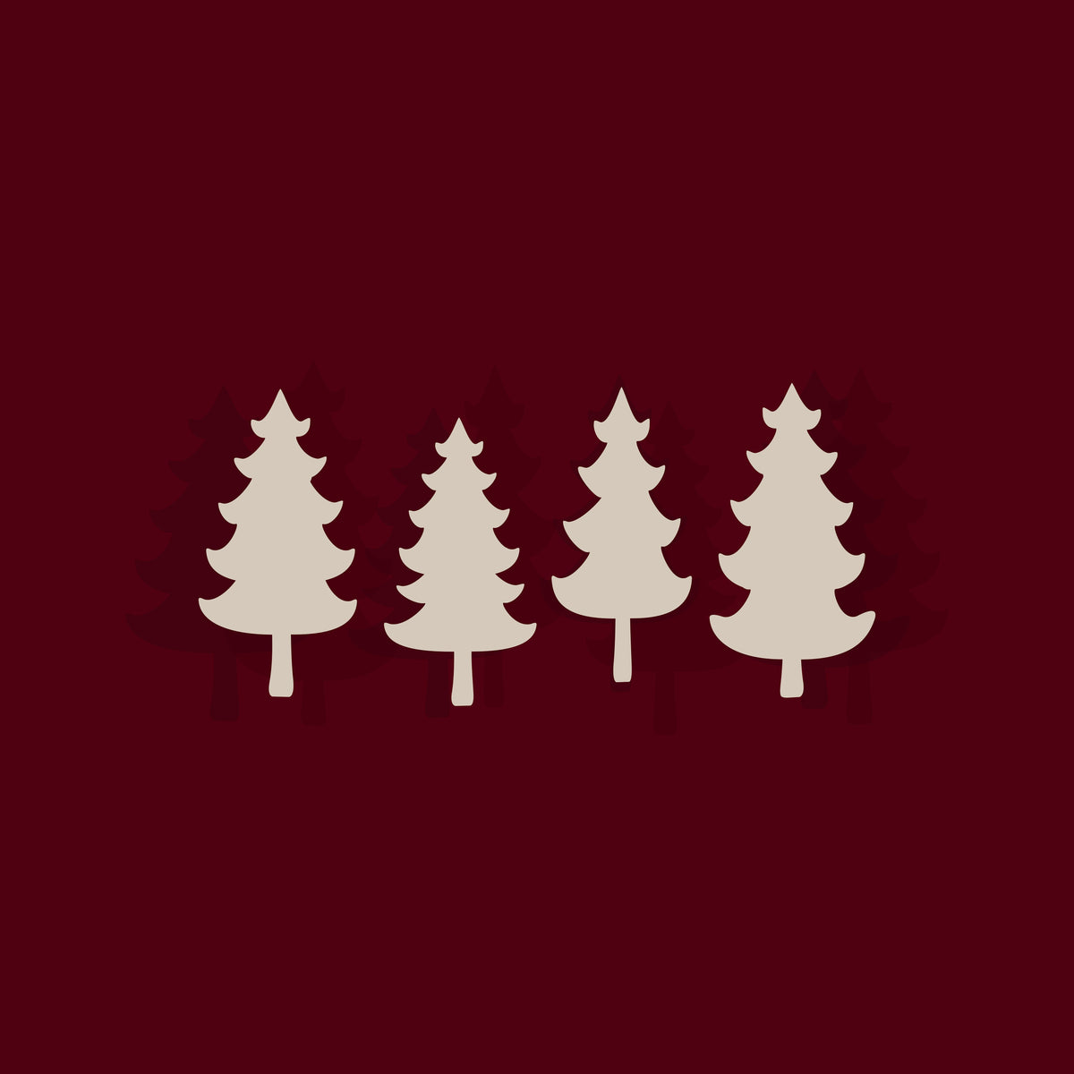Winter Trees Dark Berry – Muster 001_308