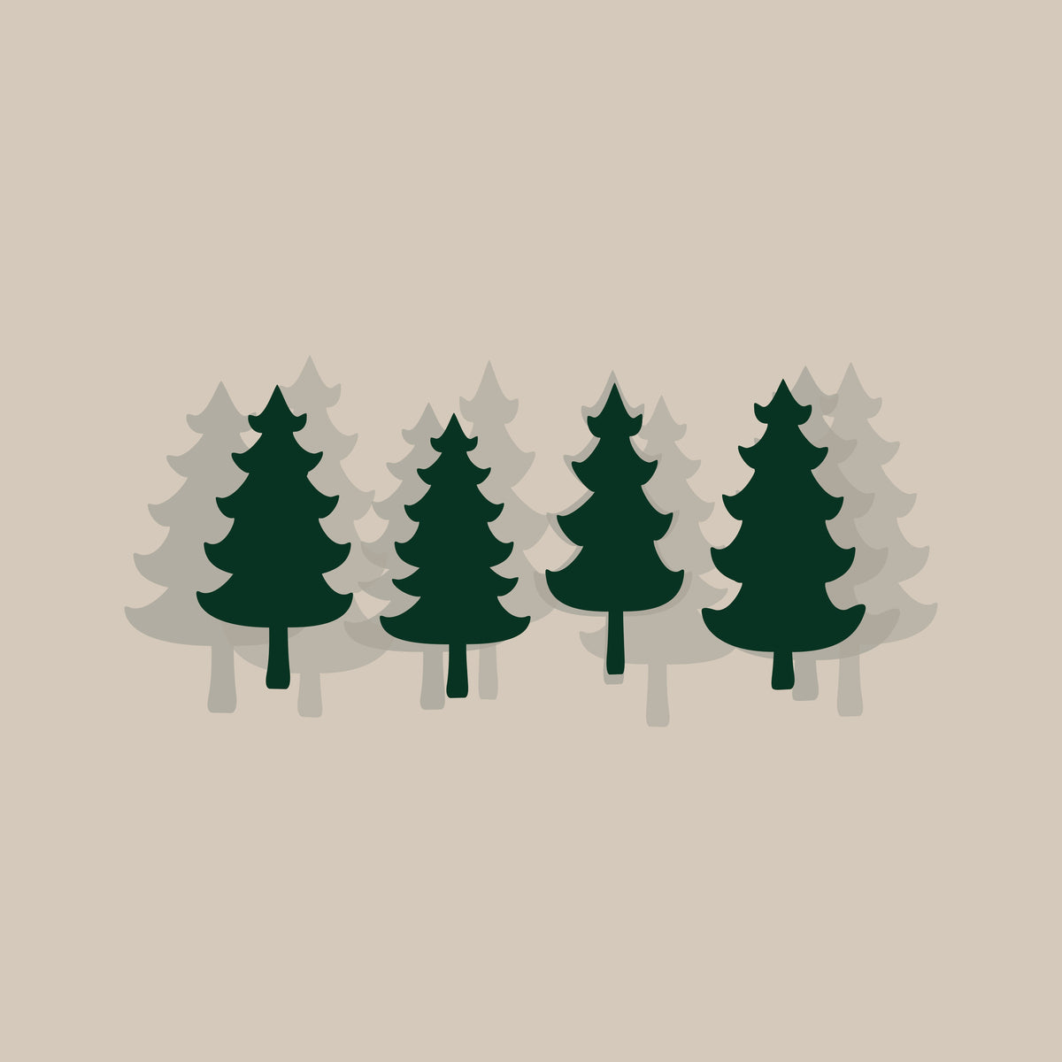 Winter Trees Beige – Muster 001_309