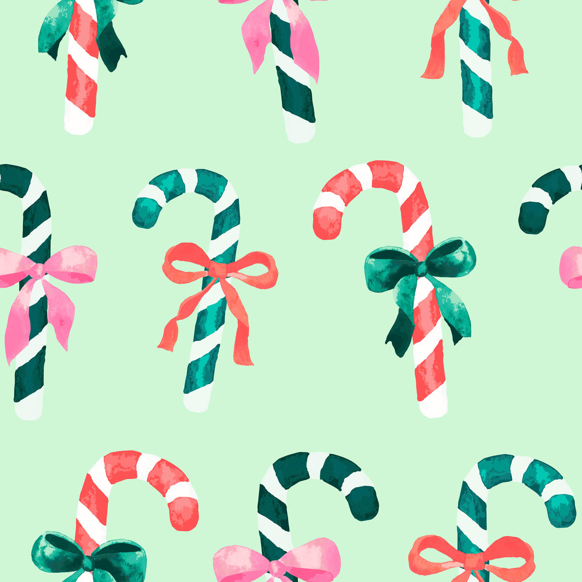 Zuckerstangen Mint – Muster 001_324