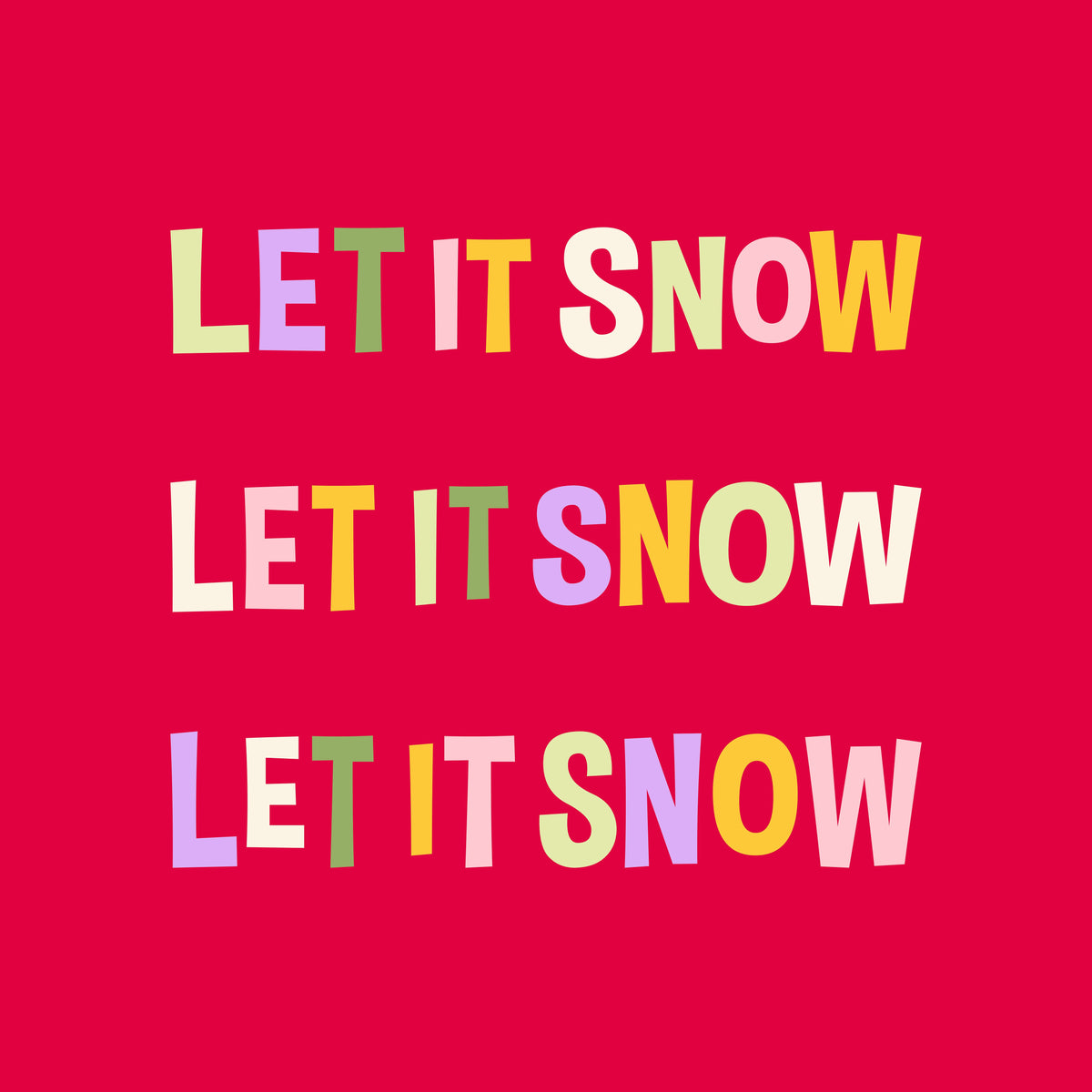 Let It Snow Red – Muster 001_330