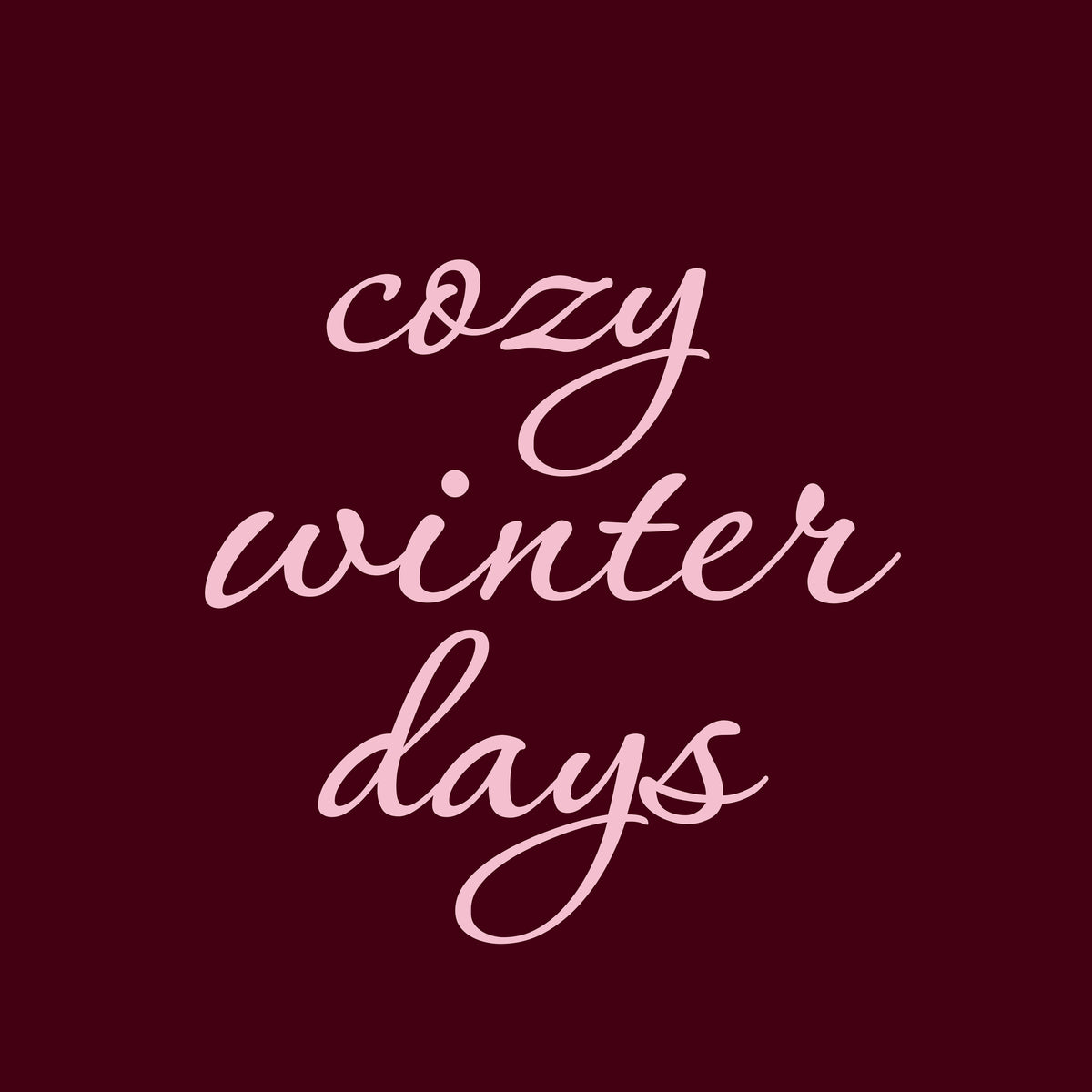 Cozy Winter Days Bordeaux – Muster 001_357