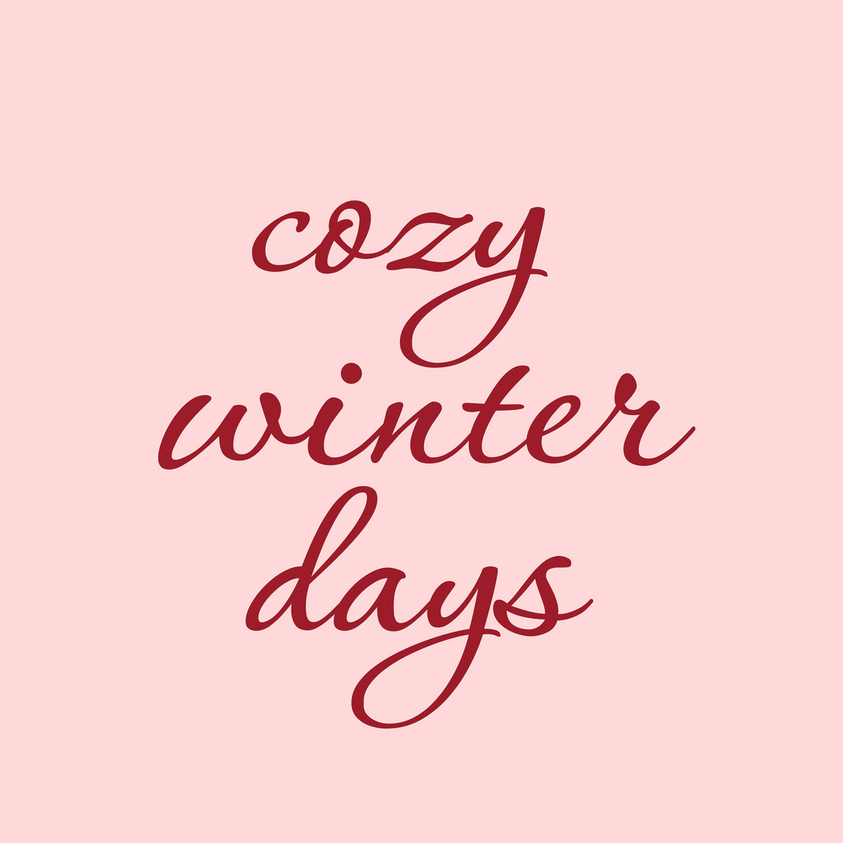 Cozy Winter Days Pink – Muster 001_358