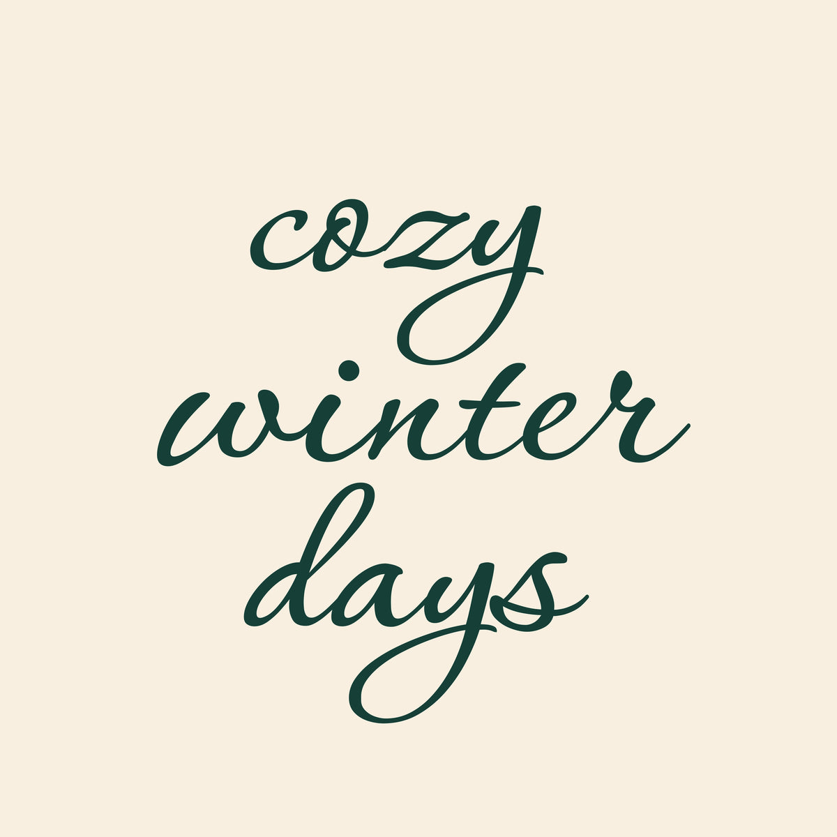 Cozy Winter Days Beige – Muster 001_359
