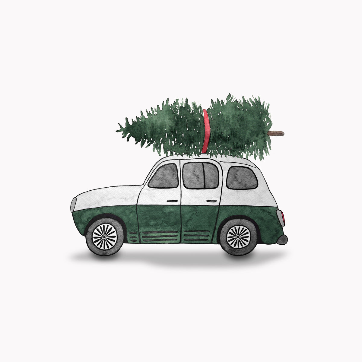 Green Christmas Car – Muster 001_378