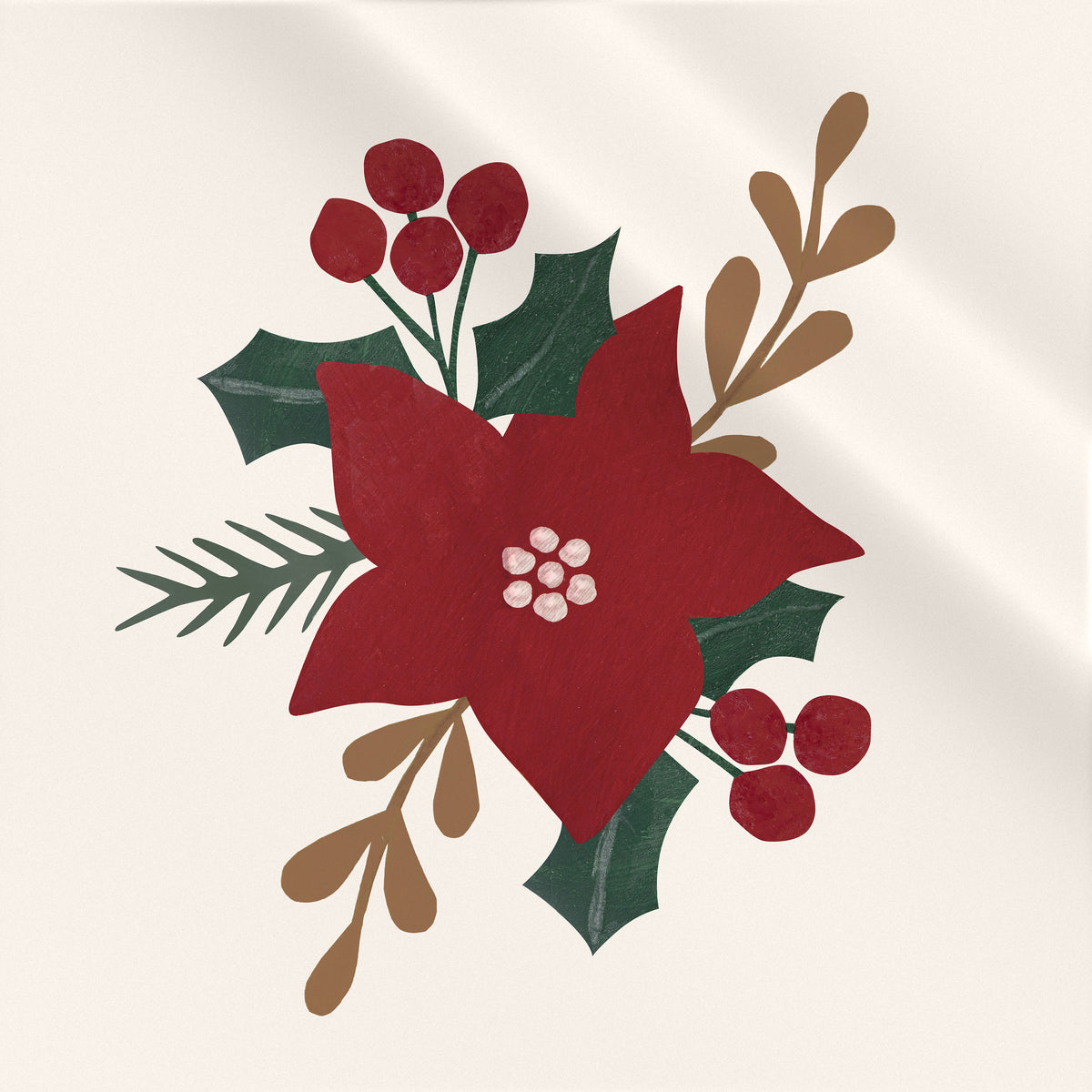Weihnachtsstern und Misteln