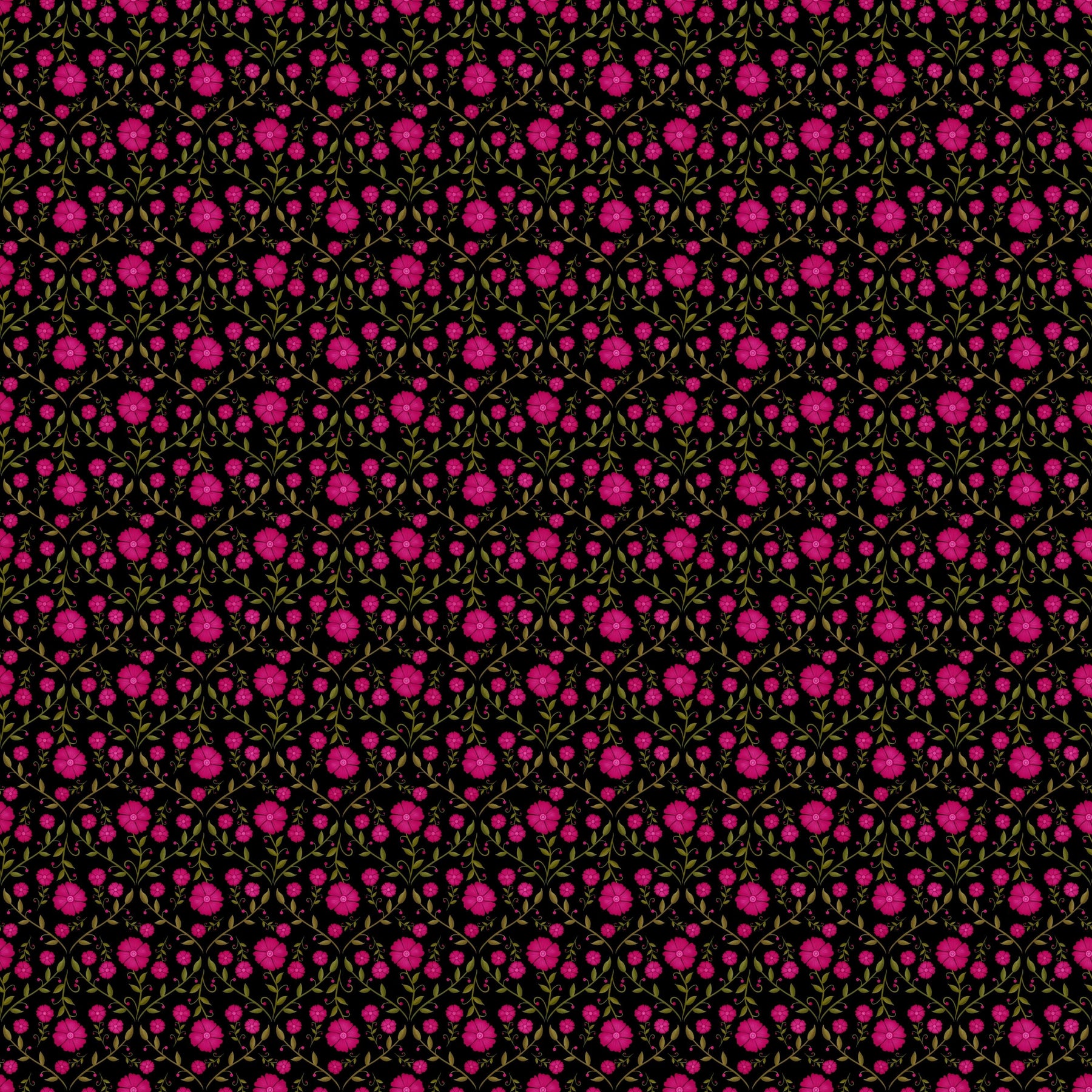 Elfenblüte Schwarz – Muster 003_001_02