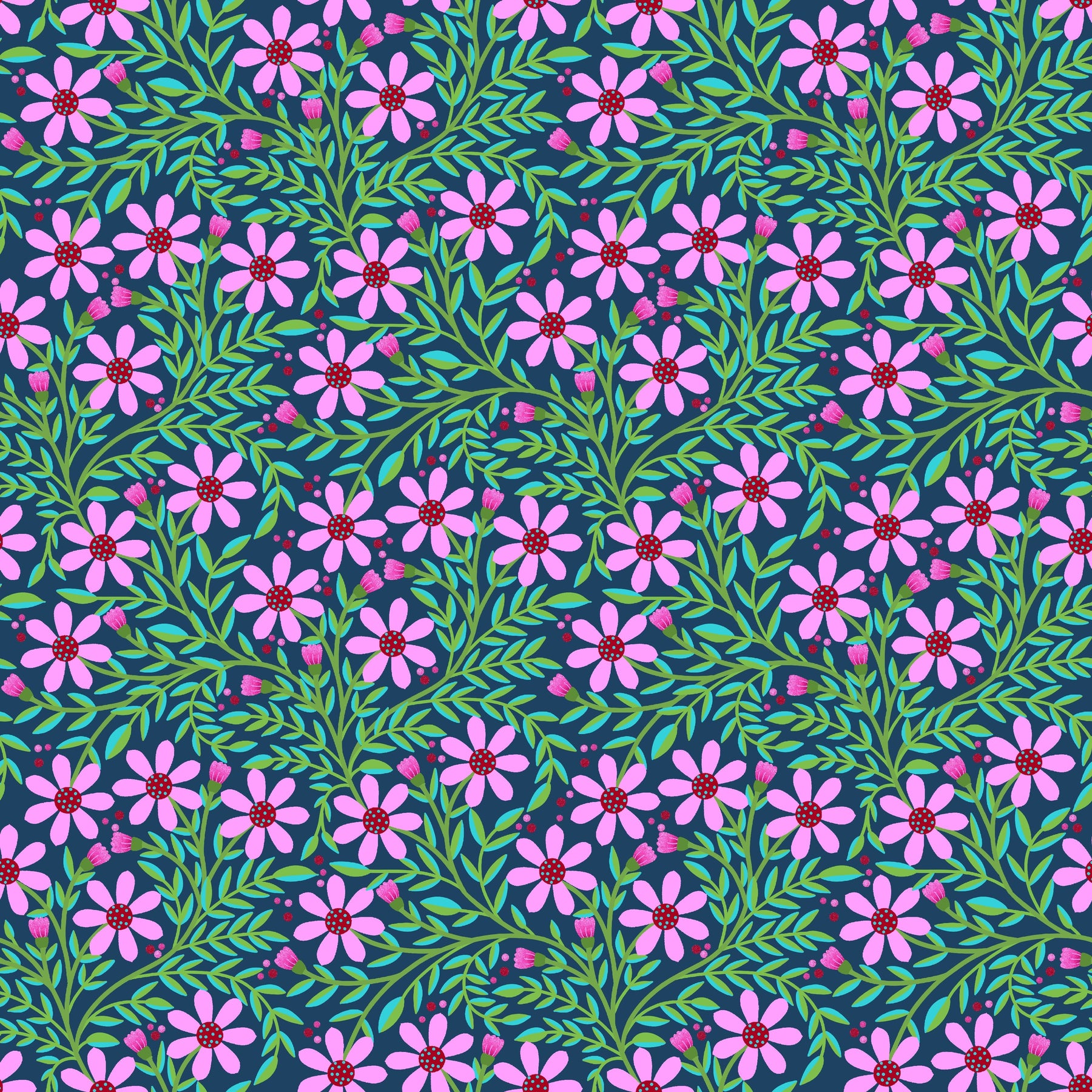 Floradotti Petrol – Muster 003_011_01