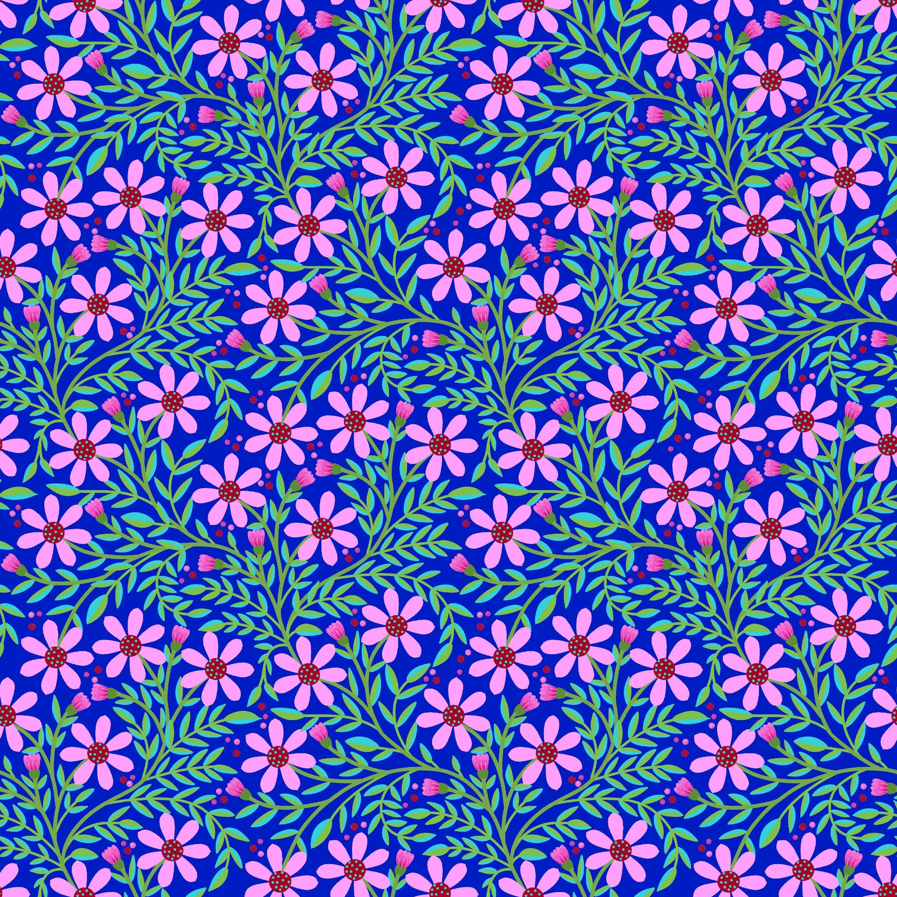 Floradotti Mittelblau – Muster 003_011_02