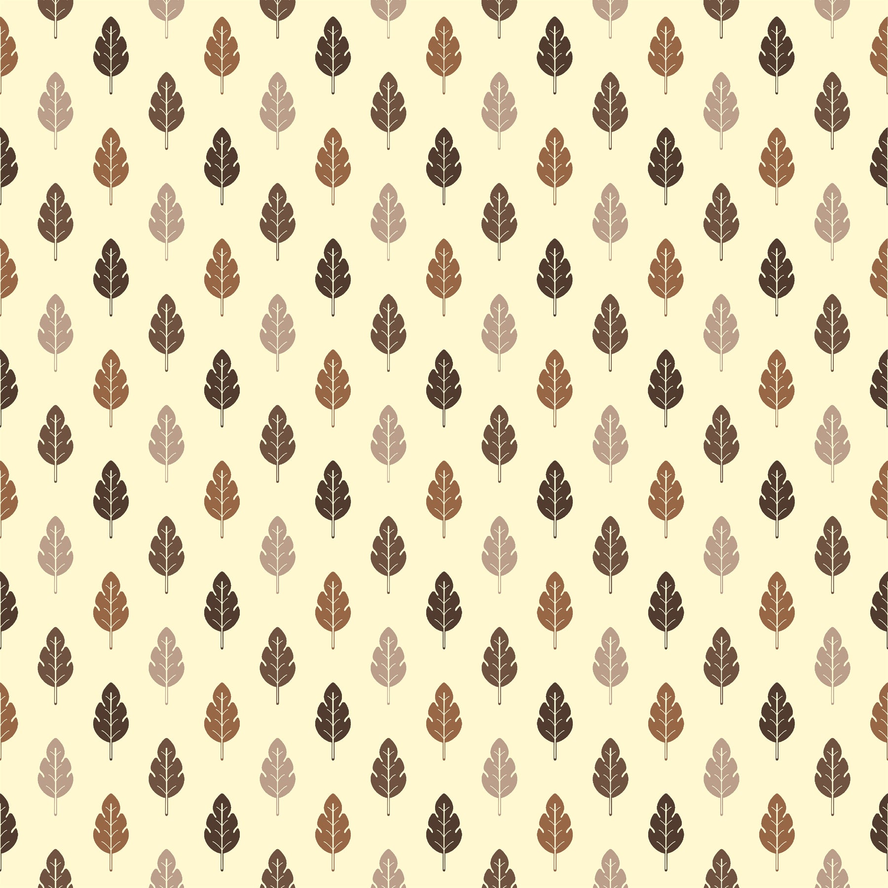 Blattlig Beige-Braun – Muster 003_050_03