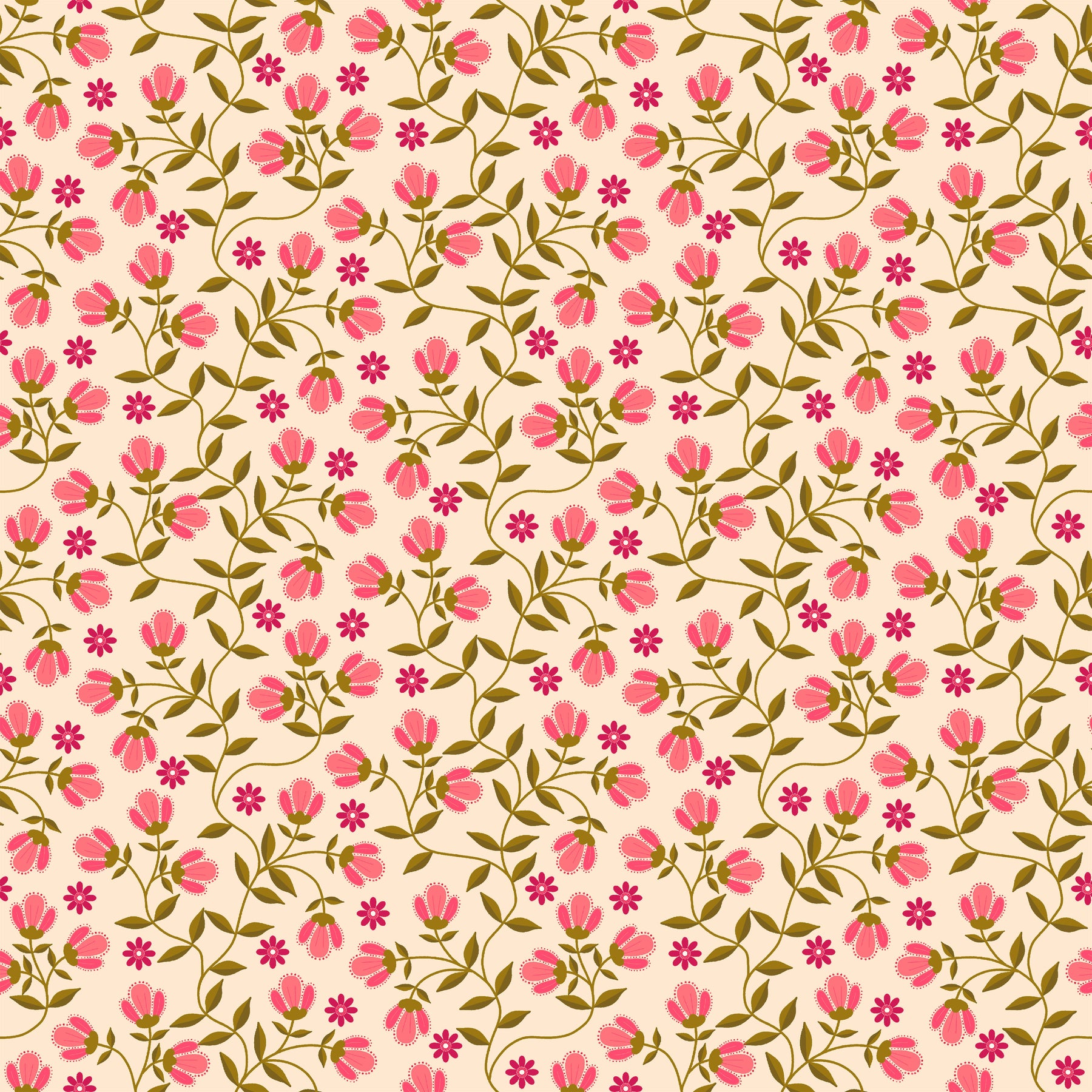 Bloemka Creme – Muster 003_051_01