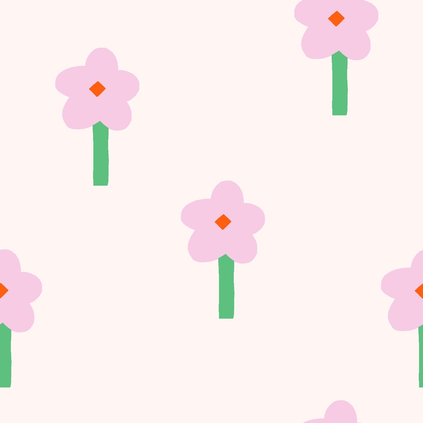 Blumen Rosa Grün – Muster 005_028