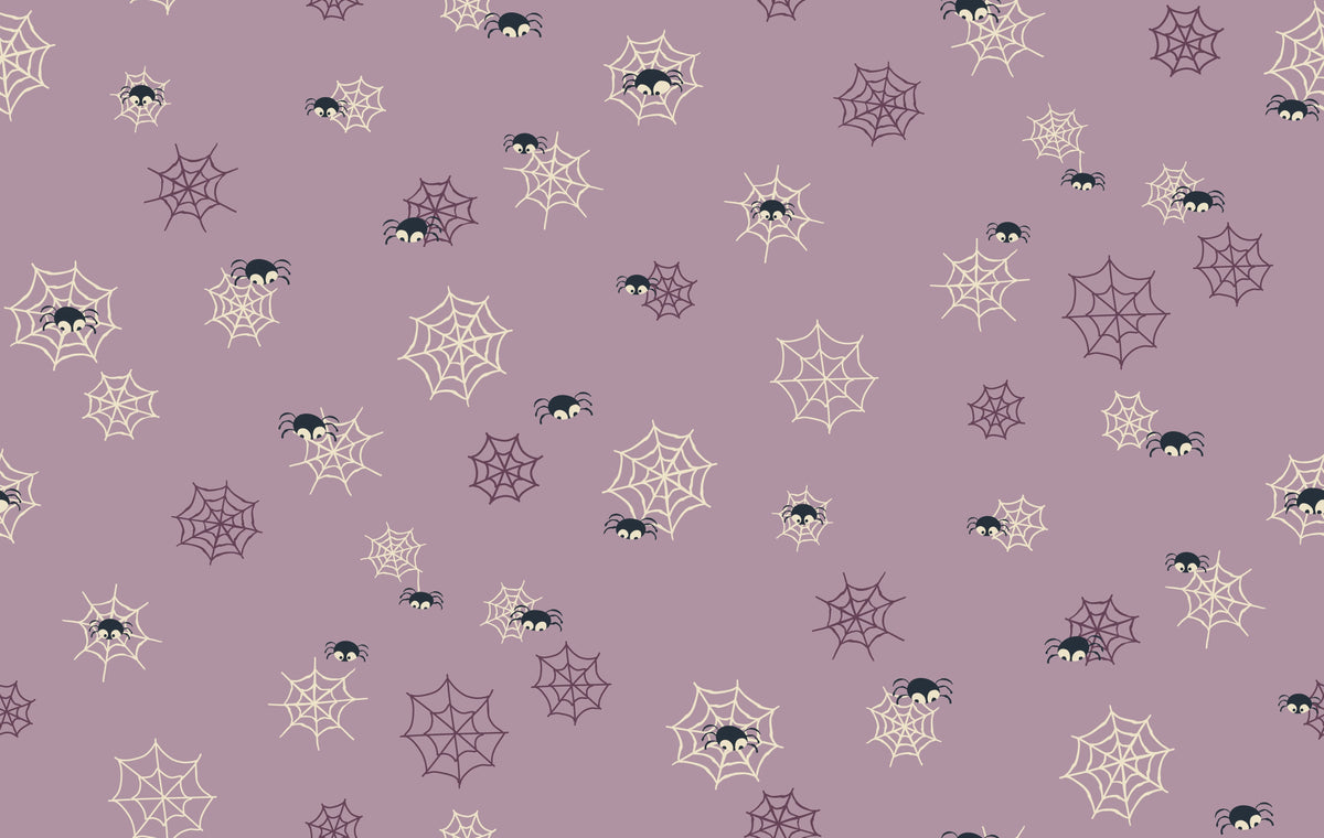 Halloween-Spinnen Flieder – Muster 008_003_01