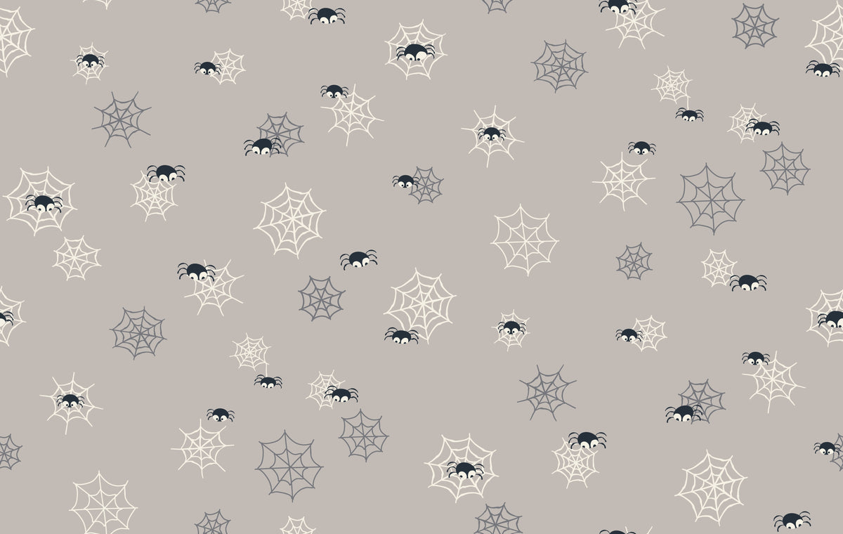 Halloween-Spinnen Grau – Muster 008_003_02