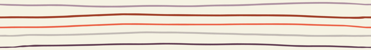 Handgezeichnete Querstreifen Creme/Rot – Muster 008_007_01