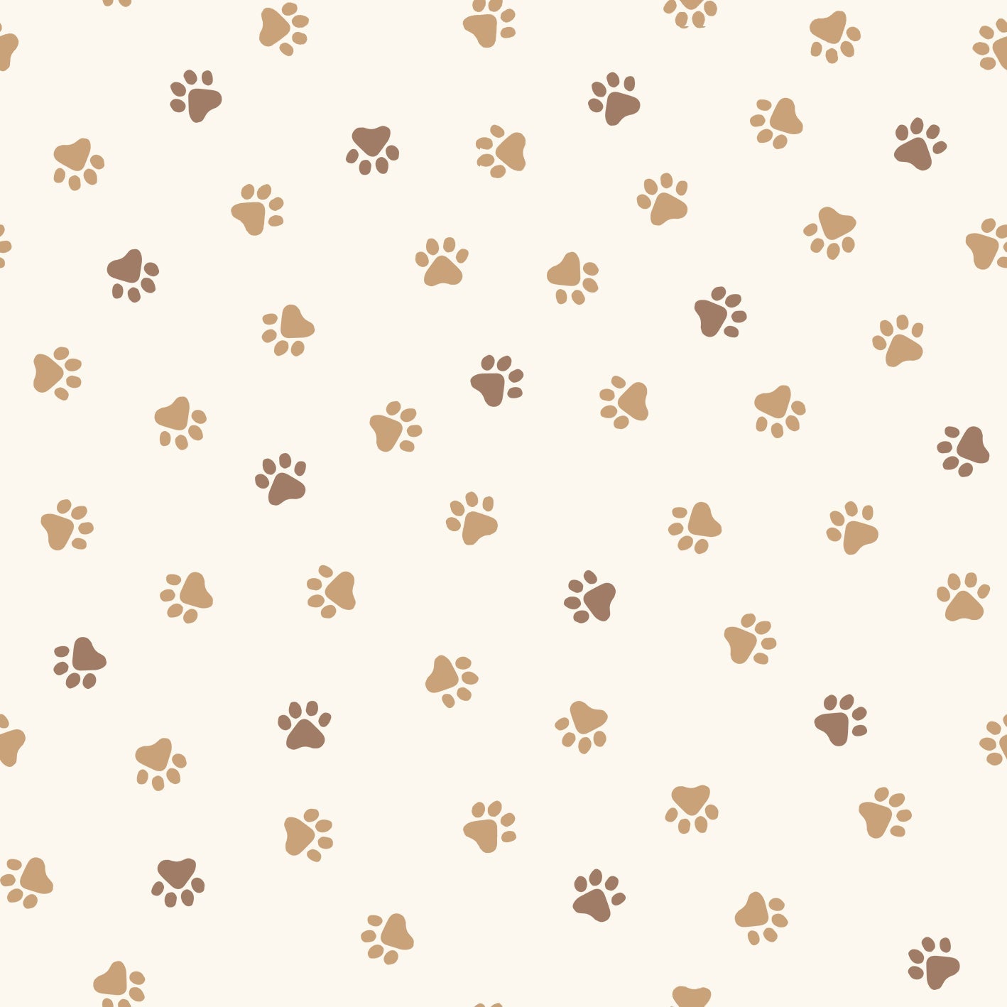 Pfotenabdrücke Beige – Muster 008_009_02