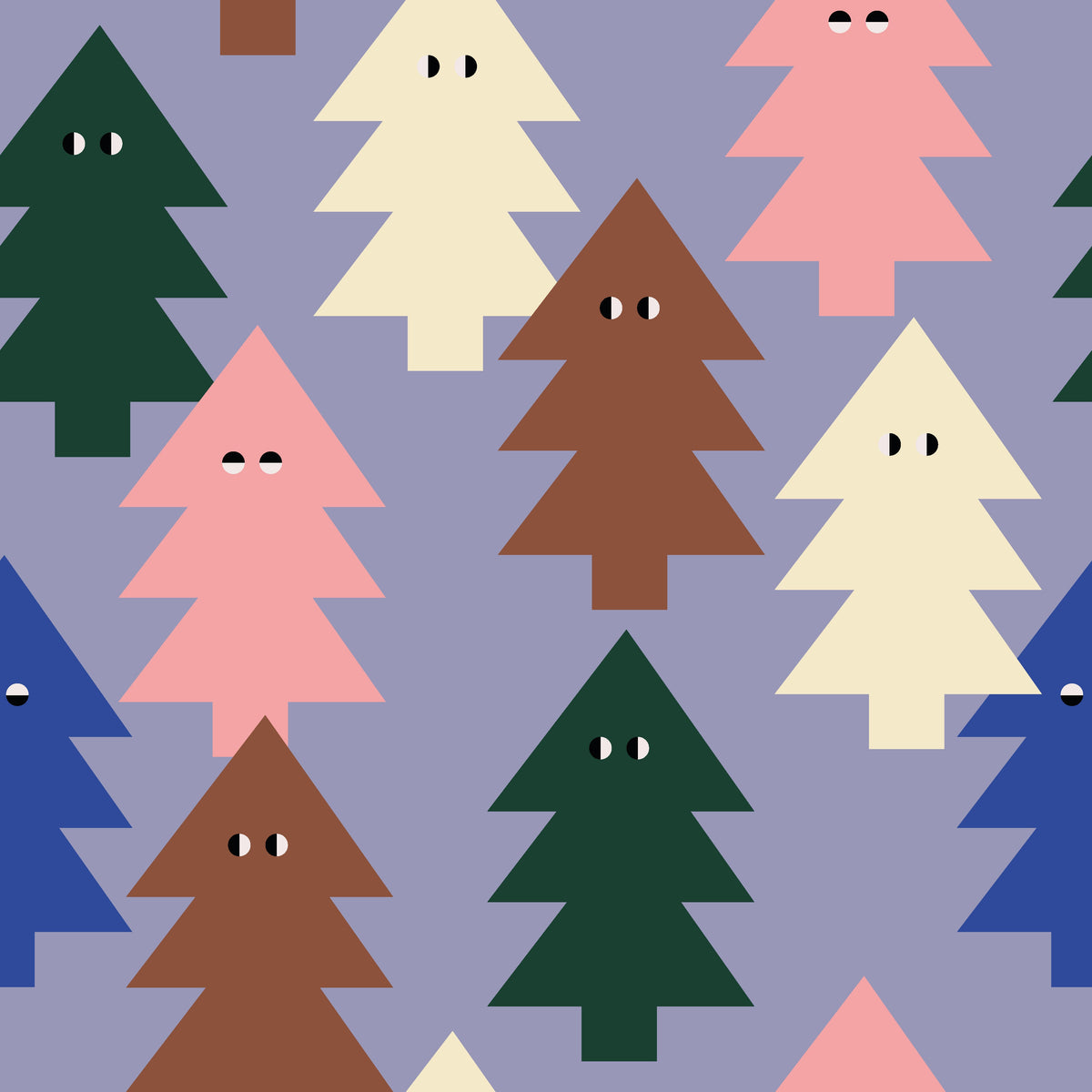 Christmas Trees Flieder – Muster 009_018_01