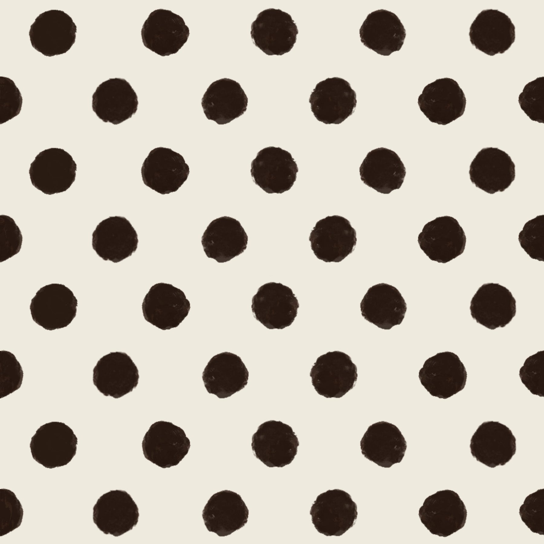 Polka Dots, Cream and Brown – Muster 004_003